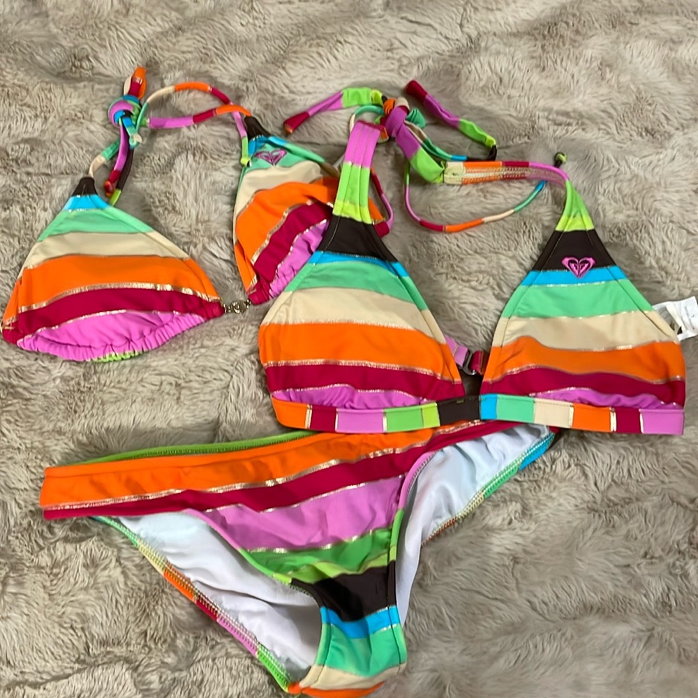 ROXY 3 piece bikini size large